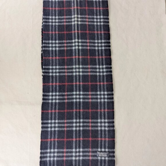 Burberry Designer Cashmere Scarf Blue Unisex – Used – Timeless Cold Weather Wear - Picture 4 of 10